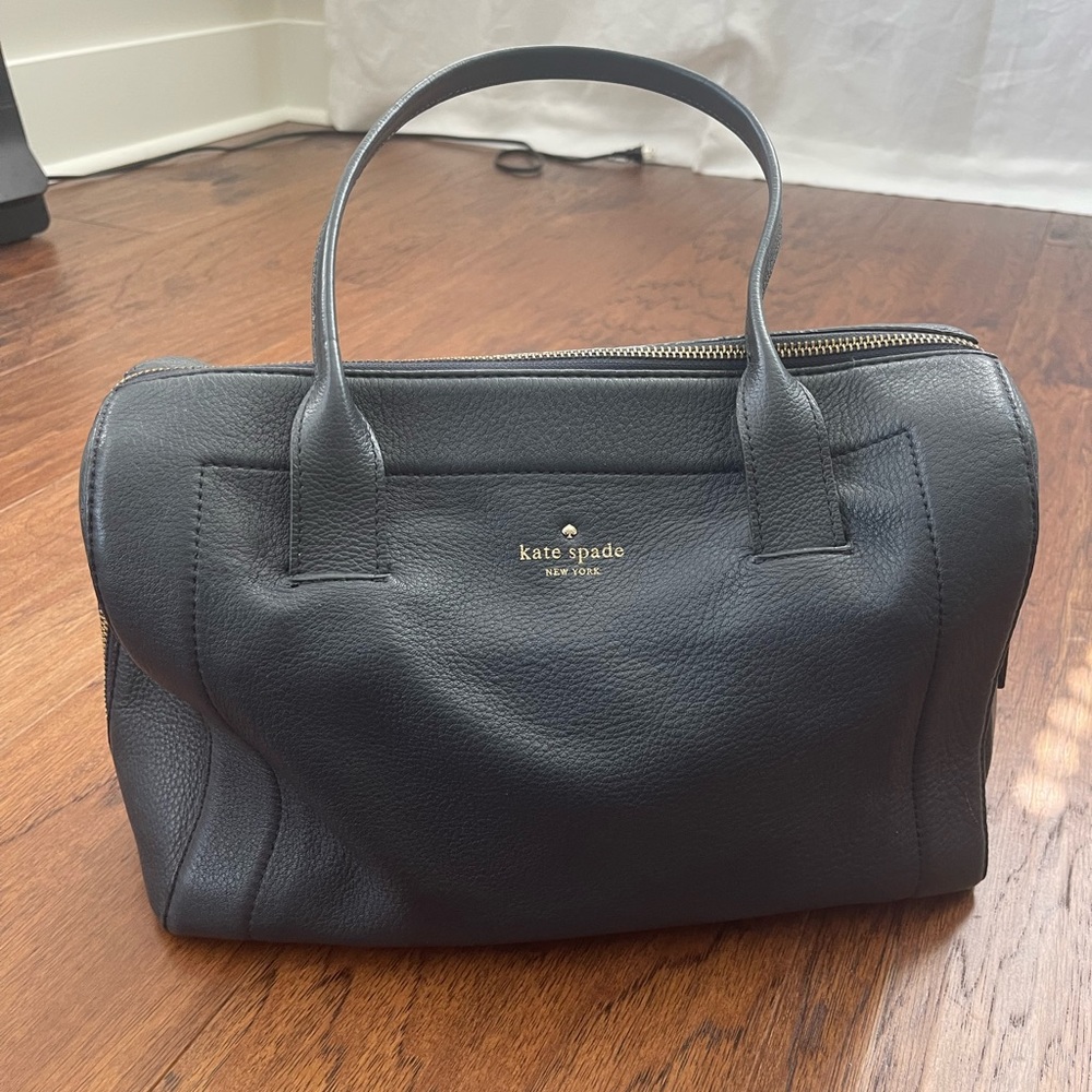 Kate Spade Navy Large Leather Zip Purse